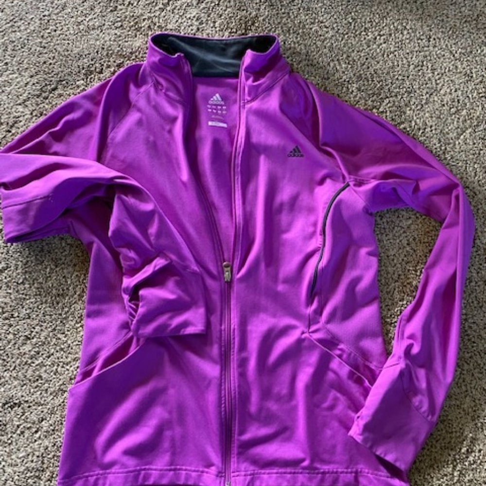 Women's Large Purple Adidas Jacket